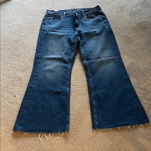 American Eagle Outfitters Indigo Wide-Leg Flare Jeans